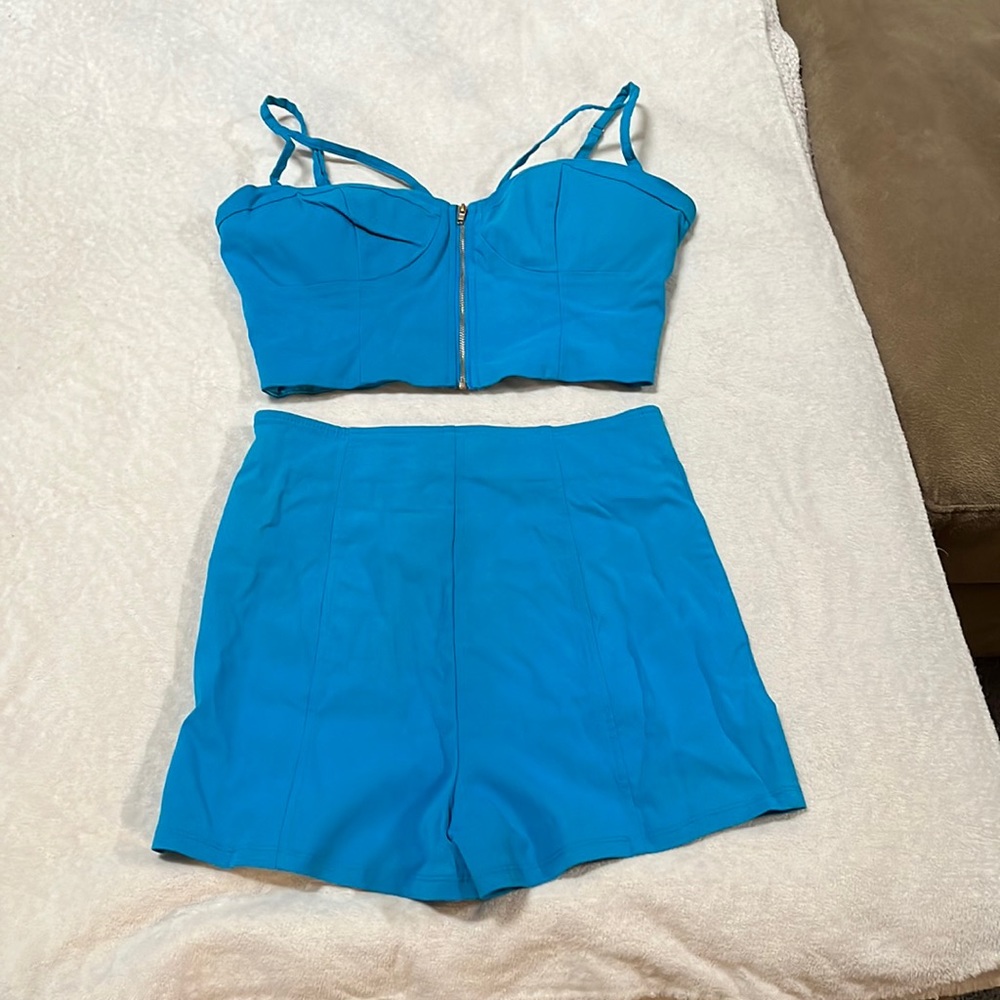 G by Guess bustier and short set